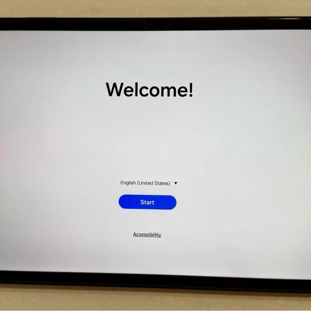 Samsung Tablet - Blue and Black